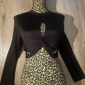 Fashion Nova Black Tank Top Detail